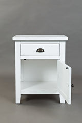 Artisan's Craft Weathered White Accent Table - Ornate Home