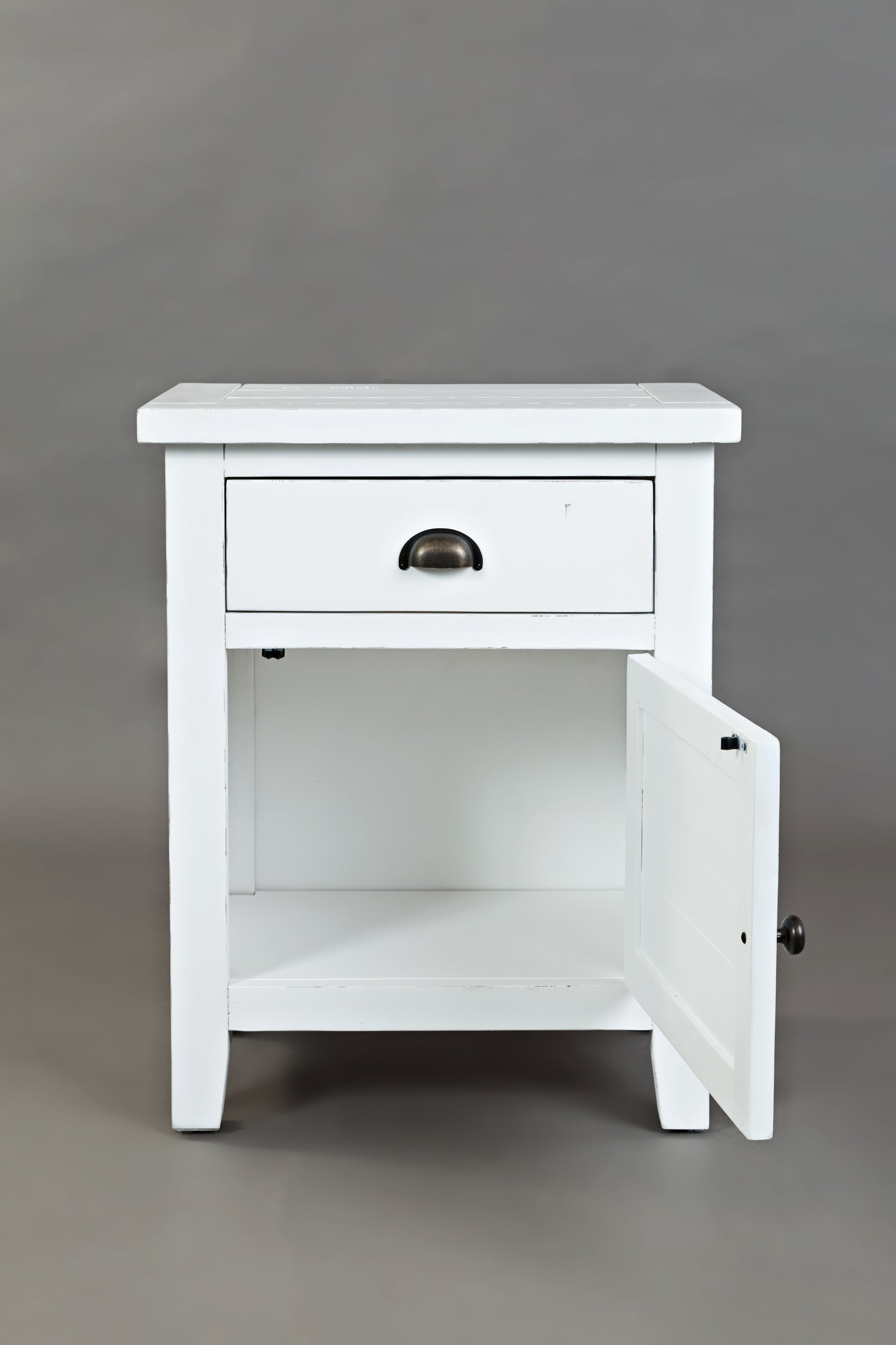 Artisan's Craft Weathered White Accent Table - Ornate Home