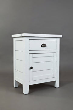 Artisan's Craft Weathered White Accent Table - Ornate Home