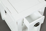 Artisan's Craft Weathered White Chairside Table - Ornate Home