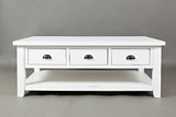 Artisan's Craft Weathered White Cocktail Table - Ornate Home