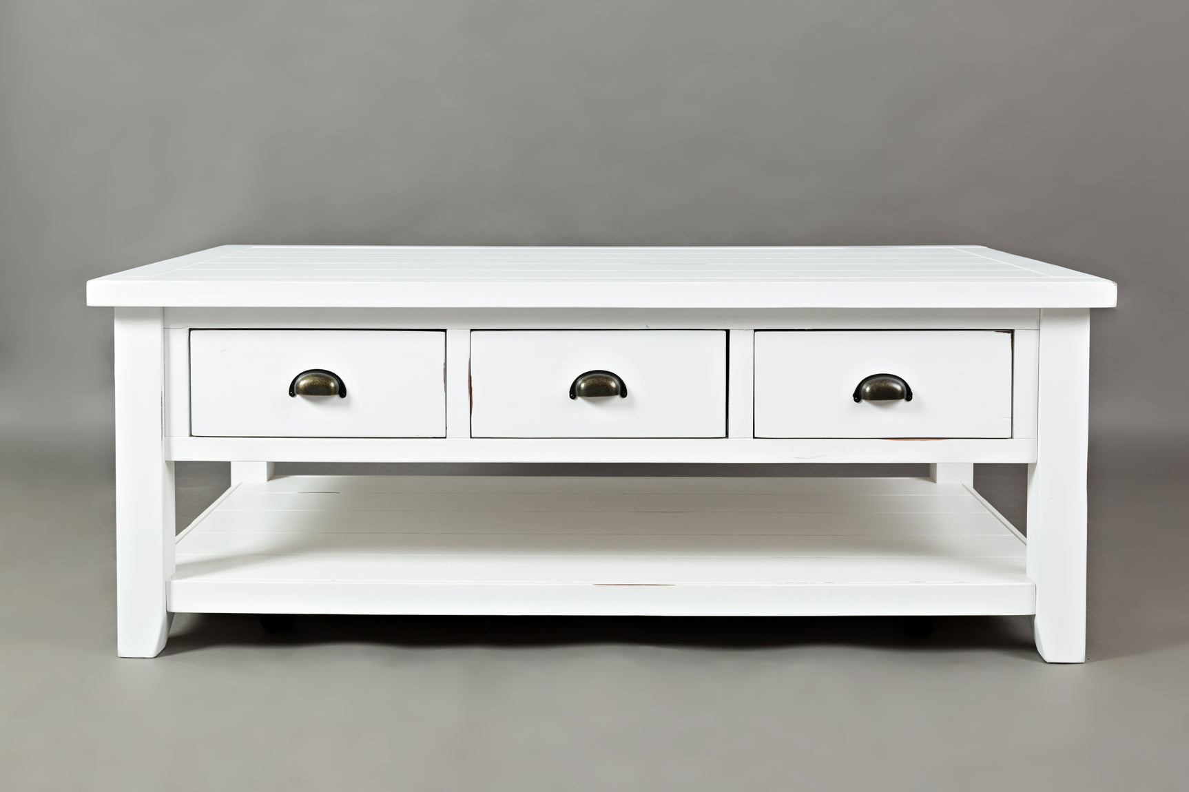 Artisan's Craft Weathered White Cocktail Table - Ornate Home