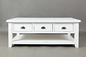 Artisan's Craft Weathered White Cocktail Table - Ornate Home