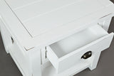 Artisan's Craft Weathered White End Table - Ornate Home