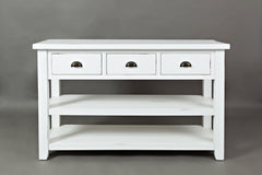 Artisan's Craft Weathered White Sofa Table - Ornate Home