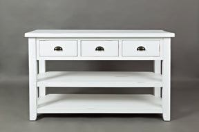 Artisan's Craft Weathered White Sofa Table - Ornate Home