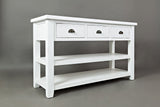 Artisan's Craft Weathered White Sofa Table - Ornate Home