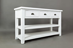 Artisan's Craft Weathered White Sofa Table - Ornate Home