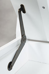 Artisan's Craft Weathered White Storage Bench - Ornate Home