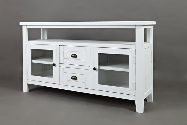 Artisan's Craft Weathered White Storage Console - Ornate Home
