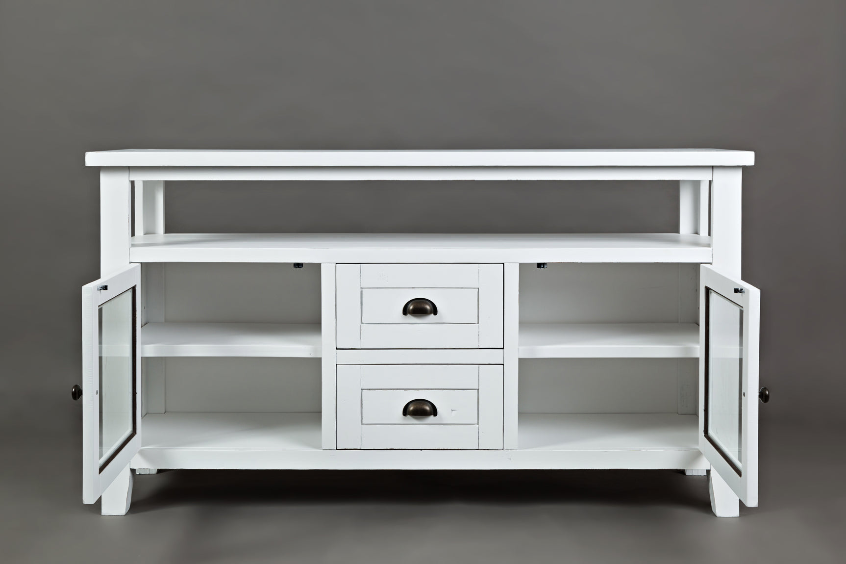 Artisan's Craft Weathered White Storage Console - Ornate Home