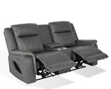 Arturus Dark Gray Power Loveseat - Ornate Home