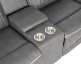 Arturus Dark Gray Power Loveseat - Ornate Home