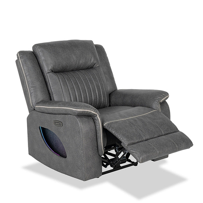 Arturus Dark Gray Power Recliner - Ornate Home