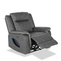 Arturus Dark Gray Power Recliner - Ornate Home