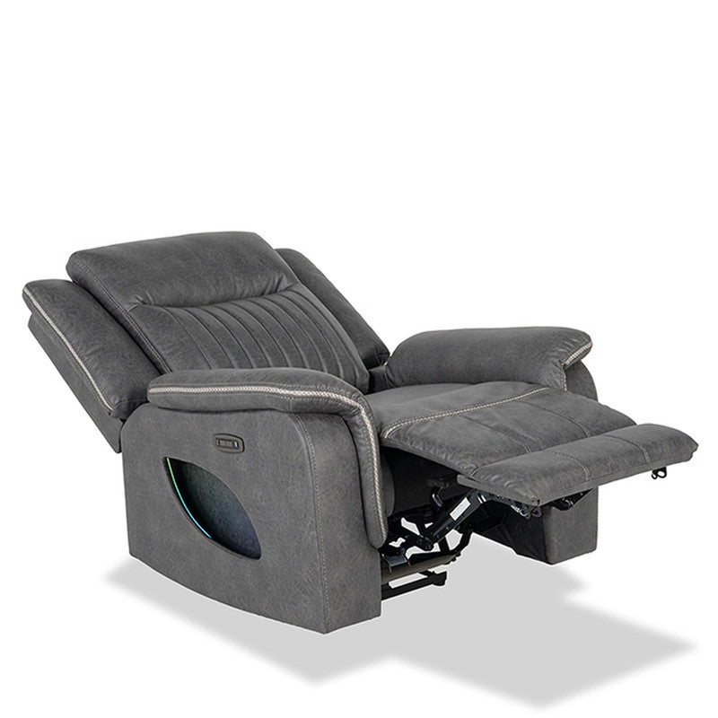 Arturus Dark Gray Power Recliner - Ornate Home