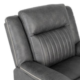 Arturus Dark Gray Power Recliner - Ornate Home
