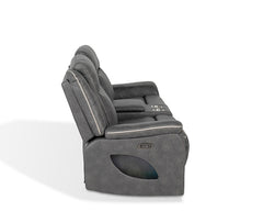 Arturus Dark Gray Power Sofa + Loveseat - Ornate Home