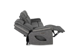 Arturus Dark Gray Power Sofa + Loveseat - Ornate Home