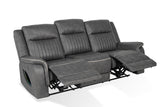 Arturus Dark Gray Power Sofa + Loveseat - Ornate Home