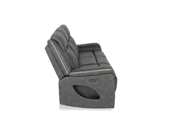 Arturus Dark Gray Power Sofa + Loveseat - Ornate Home