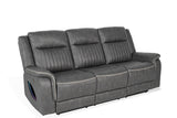 Arturus Dark Gray Power Sofa + Loveseat - Ornate Home