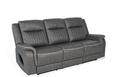 Arturus Dark Gray Power Sofa - Ornate Home