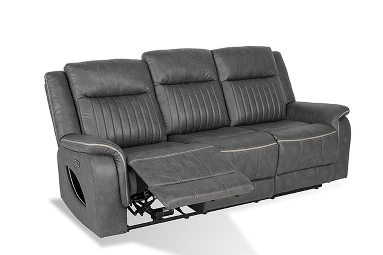 Arturus Dark Gray Power Sofa - Ornate Home