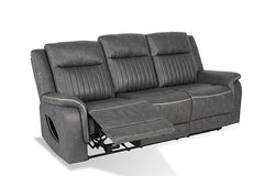 Arturus Dark Gray Power Sofa - Ornate Home