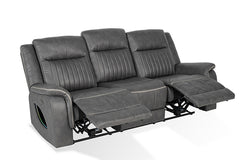 Arturus Dark Gray Power Sofa - Ornate Home