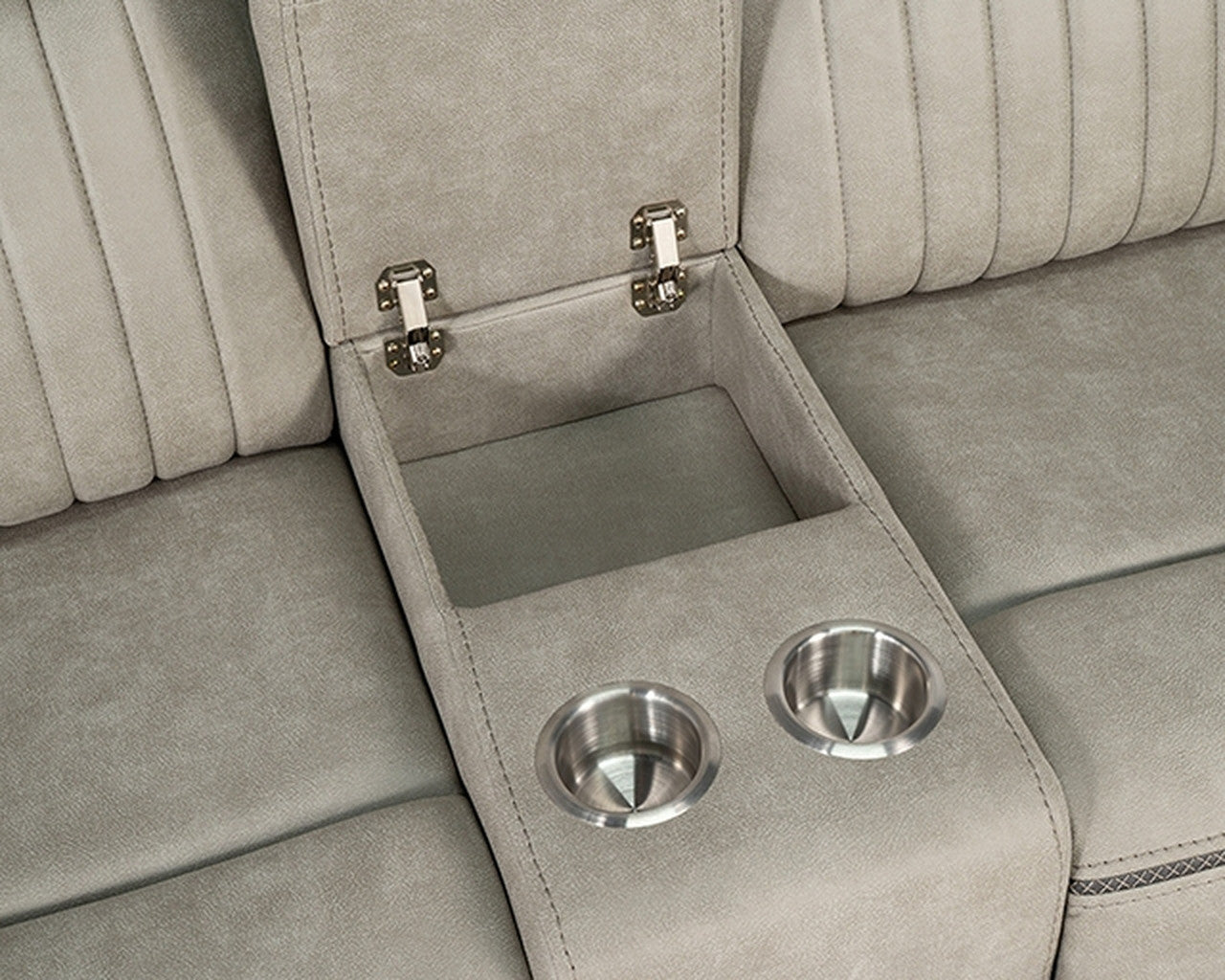 Arturus Light Brown Power Loveseat - Ornate Home