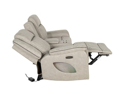 Arturus Light Brown Power Loveseat - Ornate Home