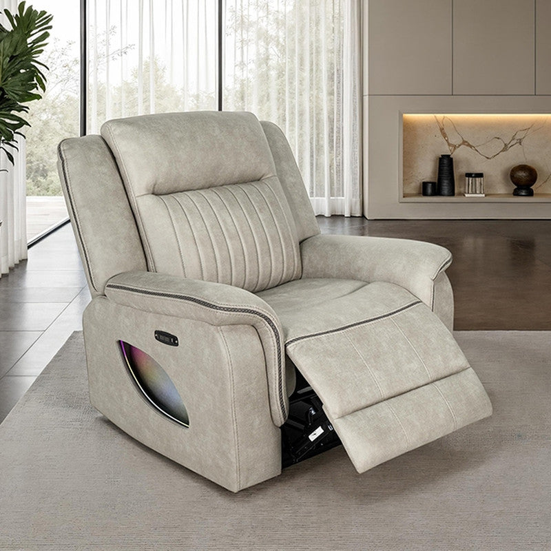 Arturus Light Brown Power Recliner - Ornate Home