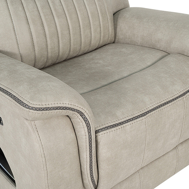 Arturus Light Brown Power Recliner - Ornate Home