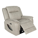 Arturus Light Brown Power Recliner - Ornate Home