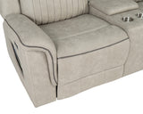 Arturus Light Brown Power Sofa + Loveseat - Ornate Home