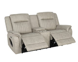 Arturus Light Brown Power Sofa + Loveseat - Ornate Home