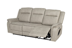 Arturus Light Brown Power Sofa + Loveseat - Ornate Home