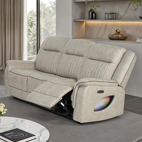 Arturus Light Brown Power Sofa - Ornate Home