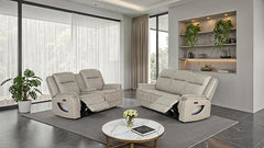 Arturus Light Brown Power Sofa - Ornate Home