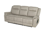 Arturus Light Brown Power Sofa - Ornate Home