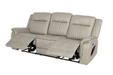 Arturus Light Brown Power Sofa - Ornate Home