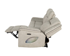 Arturus Light Brown Power Sofa - Ornate Home