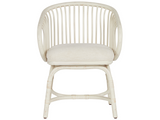 Aruba Nomad Snow/Egret Rattan Dining Chair - Ornate Home