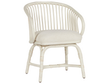 Aruba Nomad Snow/Egret Rattan Dining Chair - Ornate Home
