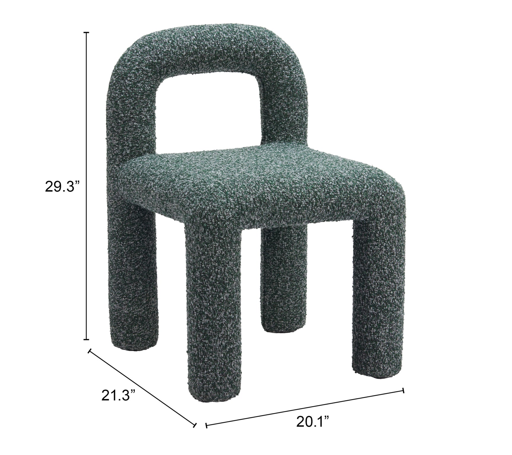 Arum Snowy Green Dining Chair (Set of 2) - Ornate Home