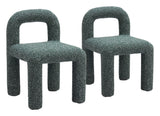 Arum Snowy Green Dining Chair (Set of 2) - Ornate Home