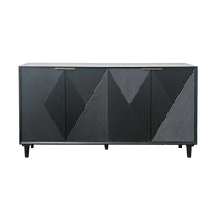Arvada Black Four-Door Sideboard - Ornate Home