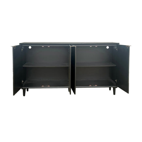 Arvada Black Four-Door Sideboard - Ornate Home