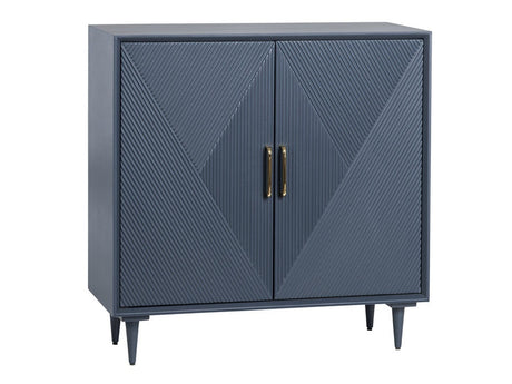 Arvada Blue/Gold Cabinet - Ornate Home